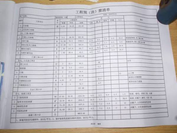 装修清单