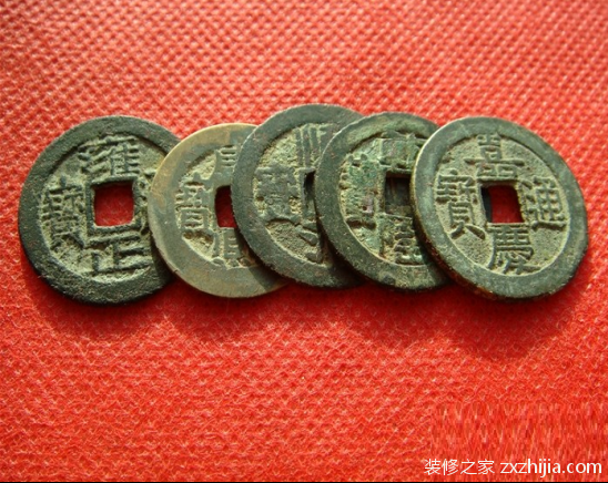 五帝钱的摆放