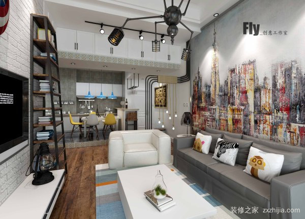 LOFT风格客厅