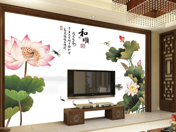 新中式背景墙