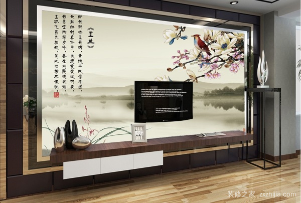 新中式背景墙