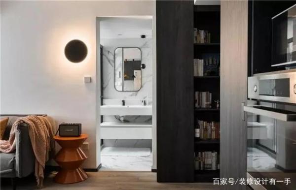 44㎡小户型，独立衣帽间，三分离浴室+小书房，打造实用高级感