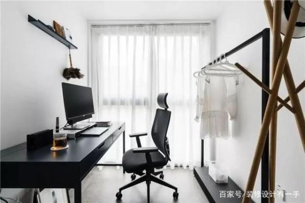 44㎡小户型，独立衣帽间，三分离浴室+小书房，打造实用高级感