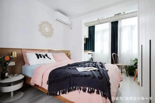 42㎡小户型装修，一室变两室，超高颜值很仙气，称重墙能如此设计