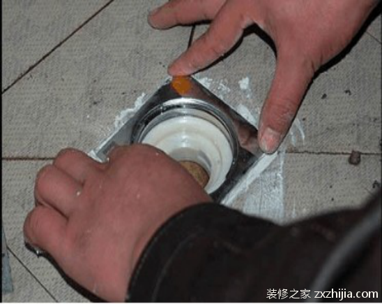 地漏安装步骤