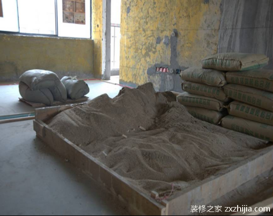 瓦工材料进场