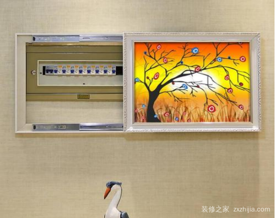 弱电箱装饰方法