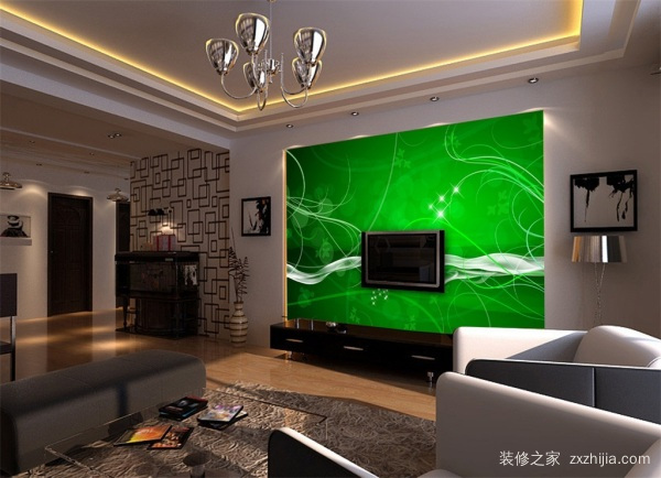 电视机背景墙效果图