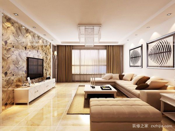 客厅电视墙效果图