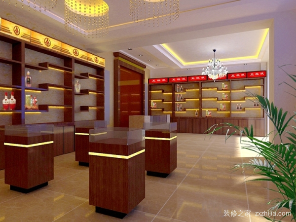 烟酒店装修效果图