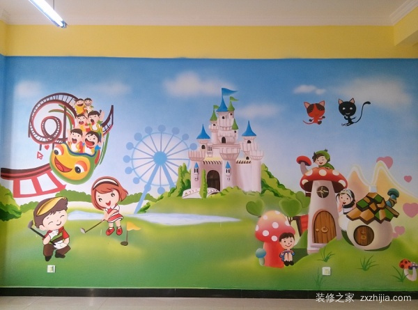 幼儿园墙面彩绘