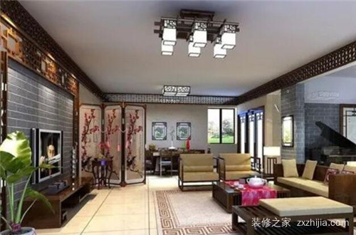 中式客厅装修效果图