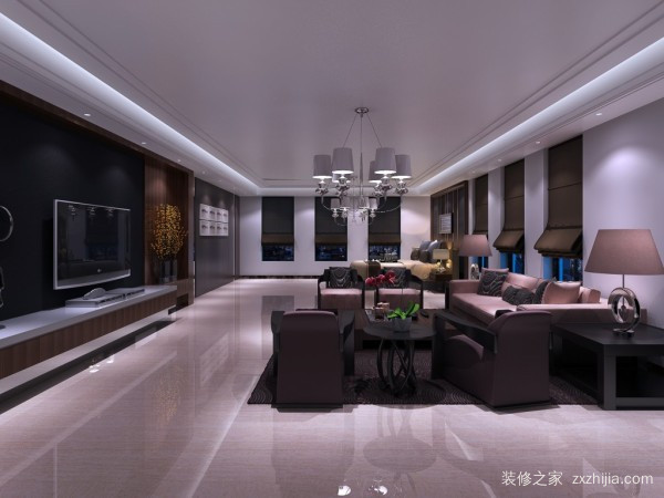 客厅餐厅一体吊顶