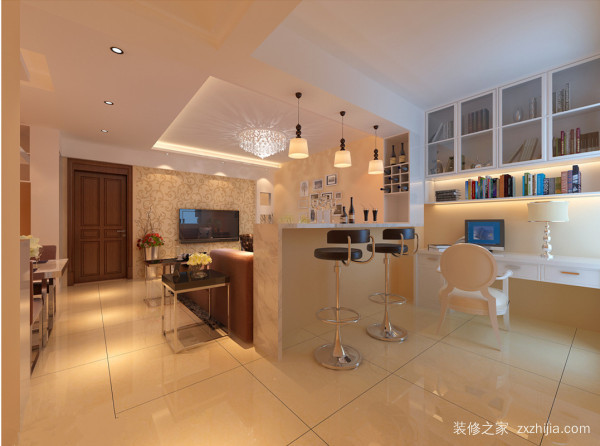 客厅与餐厅隔断柜
