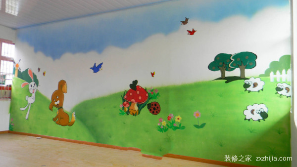 幼儿园教室装饰墙体画