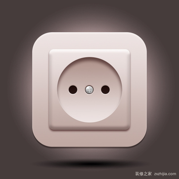 无孔插座