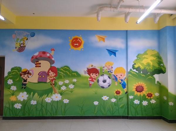 幼儿园墙面彩绘