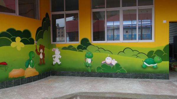 幼儿园墙面彩绘