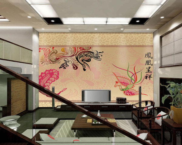 客厅电视墙壁纸